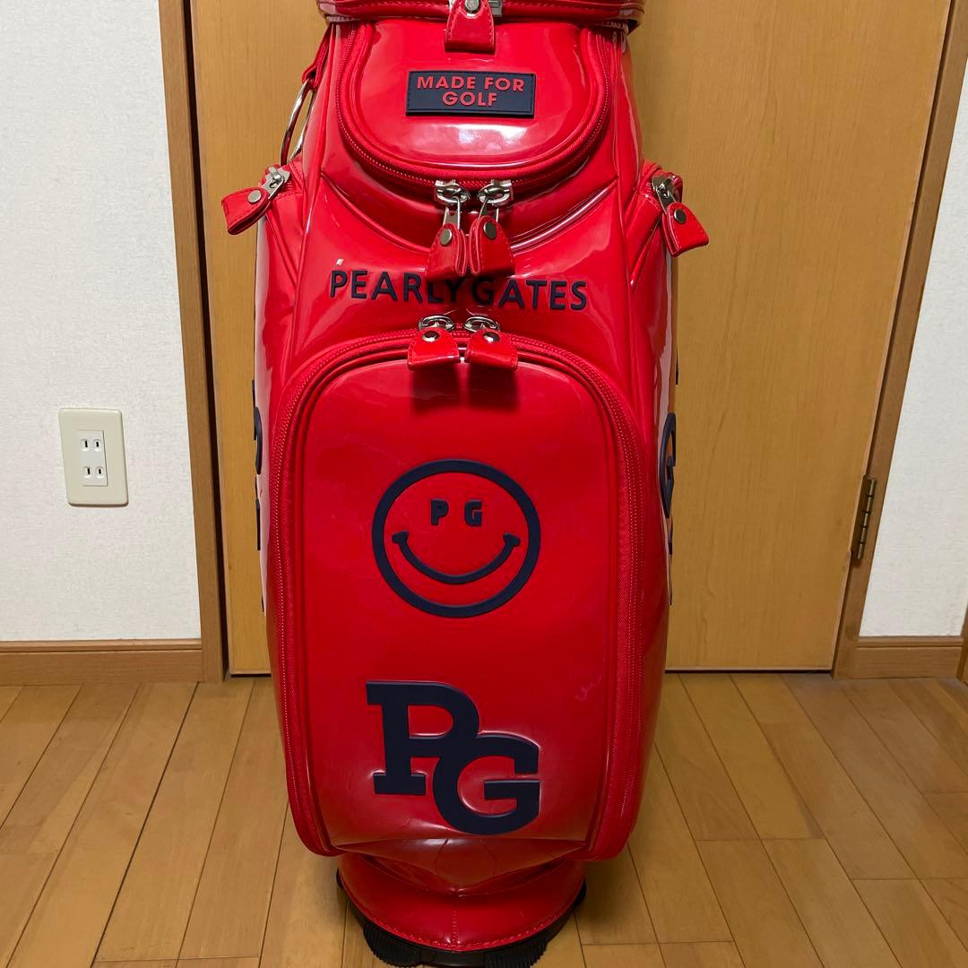 【最終お値下げ】パーリーゲイツ キャディバッグ ゴルフバッグ　赤