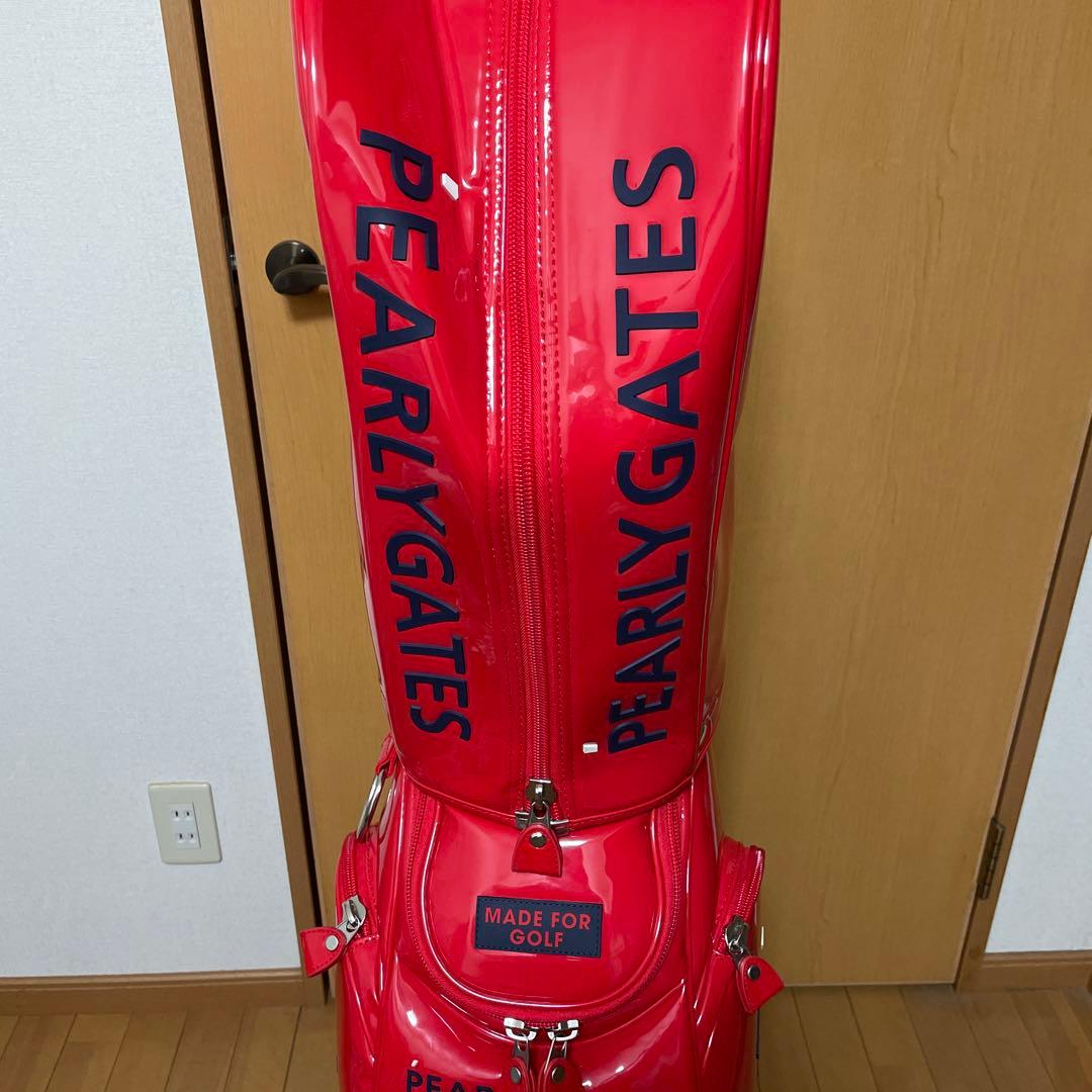 【最終お値下げ】パーリーゲイツ キャディバッグ ゴルフバッグ　赤