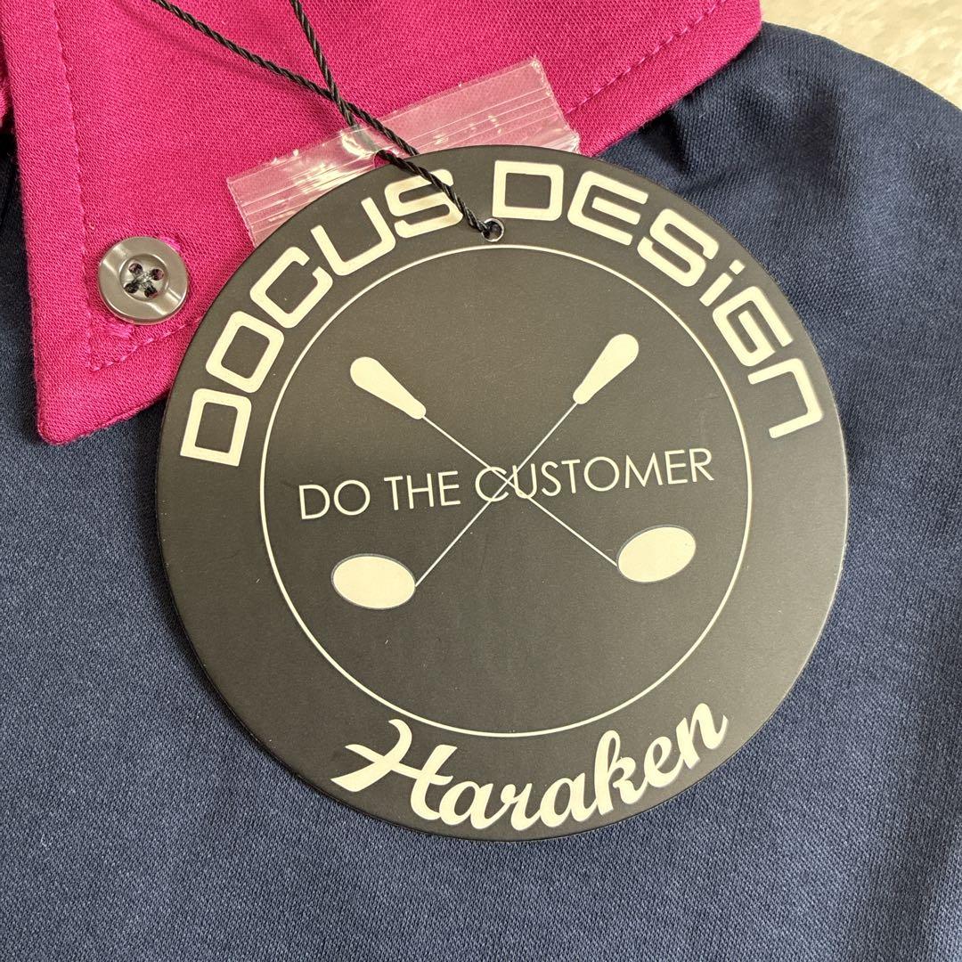 新品未使用DOCUSドゥーカス　ゴルフウェア　ポロシャツ　刺繍ロゴ　S