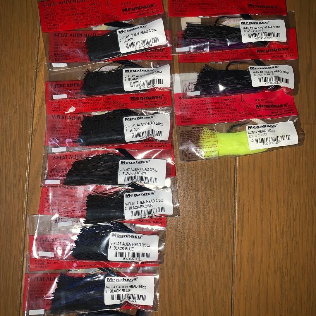 値下げ　メガバス　マッシュルームヘッド、エイリアンヘッド新品未開封20個セット