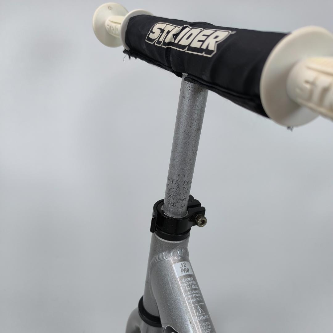 【美品】ストライダー 12 PRO バランスバイク シルバー 最軽量 プロモデル
