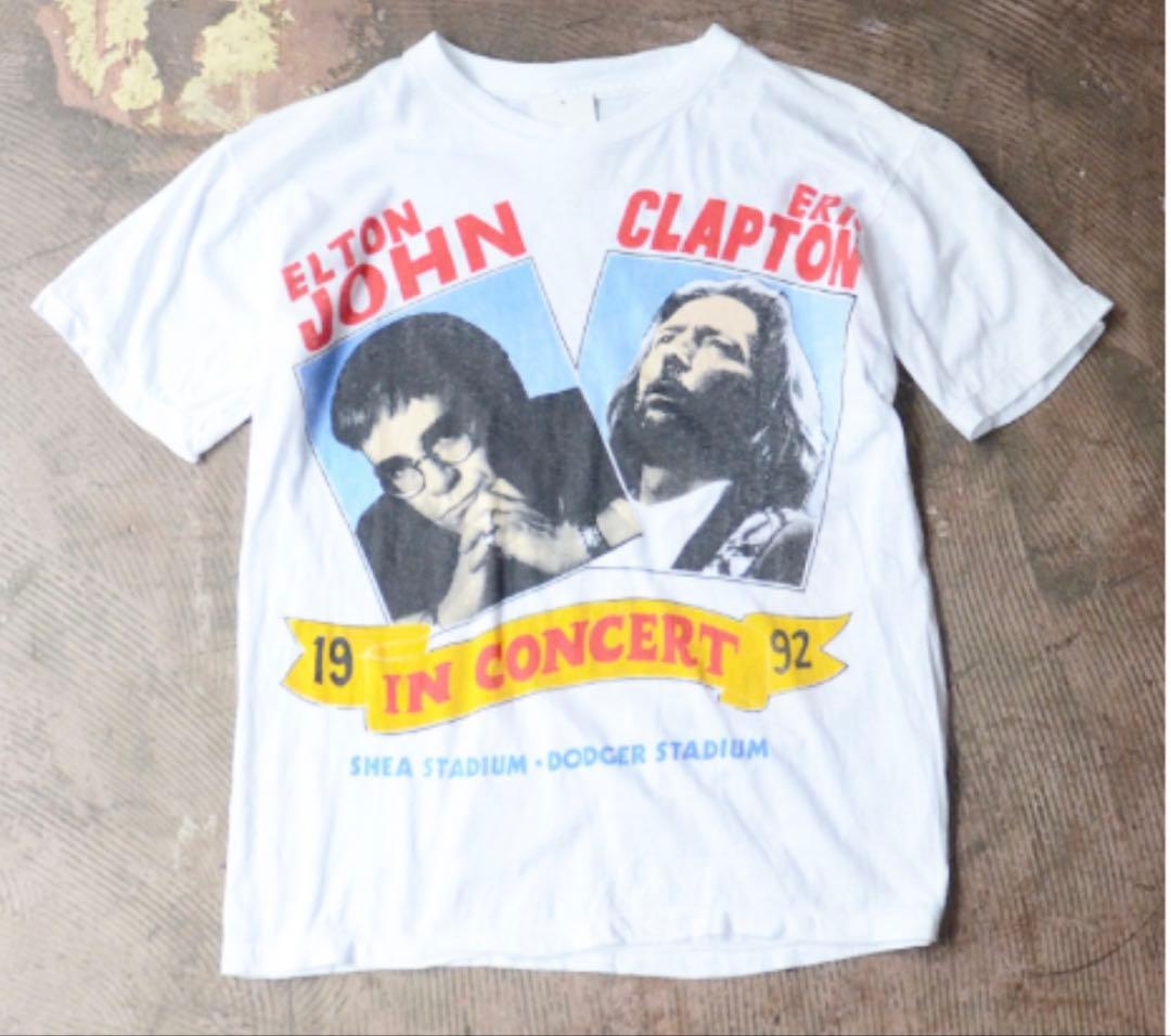 90's Elton John&Eric Clapton/92コンサートTシャツ