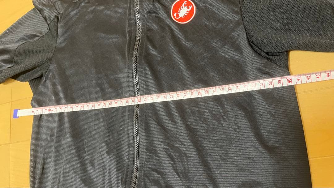 Castelli ブラック サイクルジャージ フルジップ
