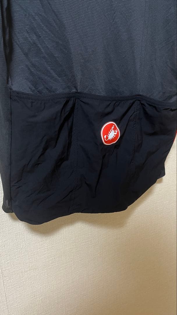 Castelli ブラック サイクルジャージ フルジップ