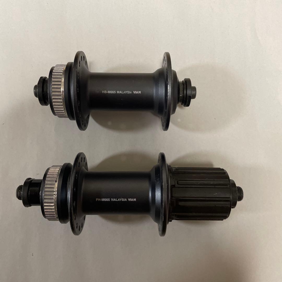 シマノ SLX M665前後ハブセット32H（QR, ディスクブレーキ用）