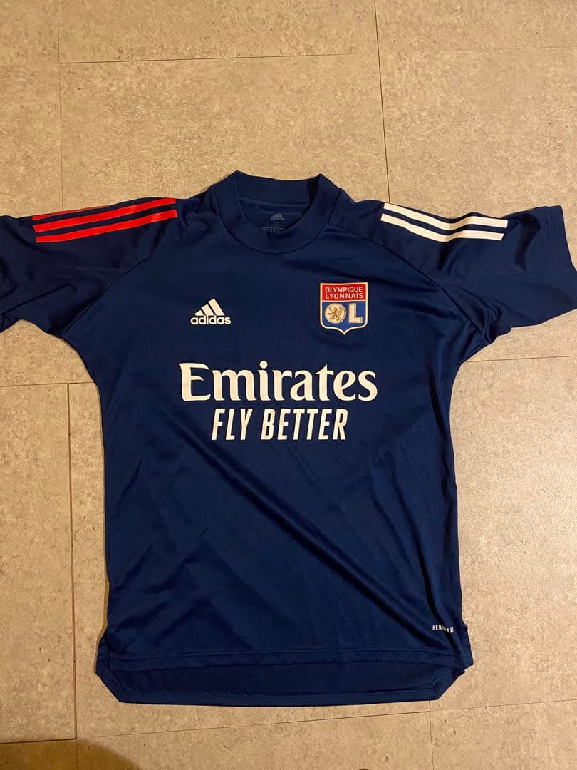Olympique Lyonnais adidas ネイビーシャツ