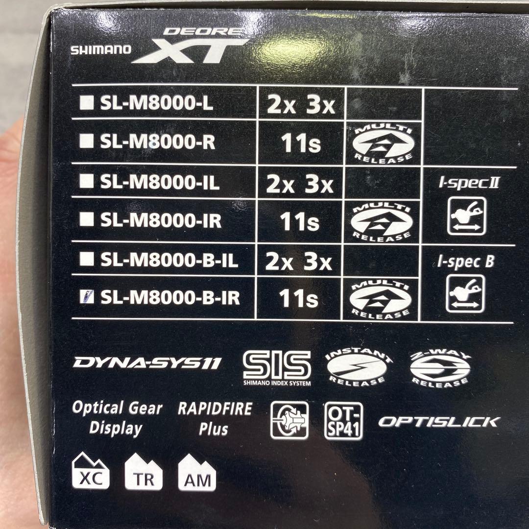 未使用 SHIMANO DEORE XT SL-M8000-B-IR