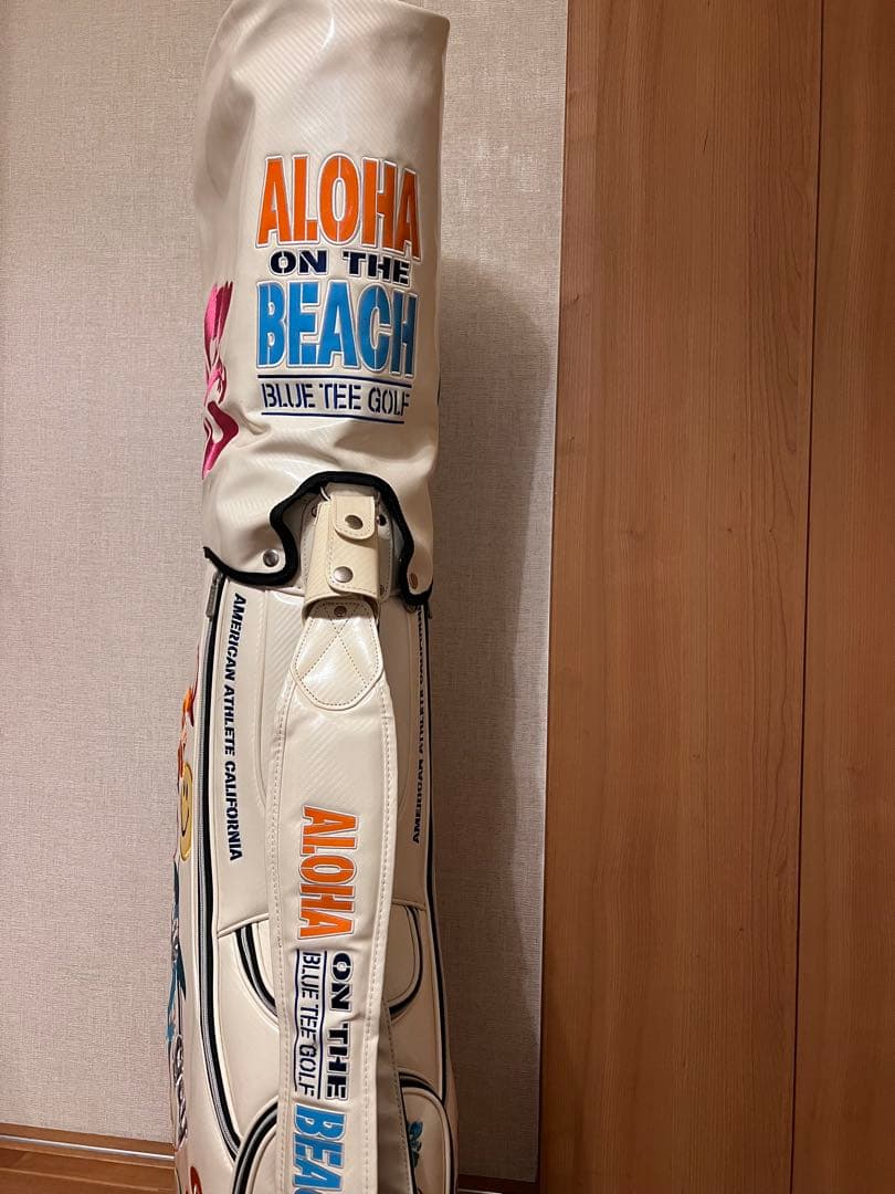 BLUETEEGOLF キャディバッグ ALOHAONTHEBEACH ハワイ柄