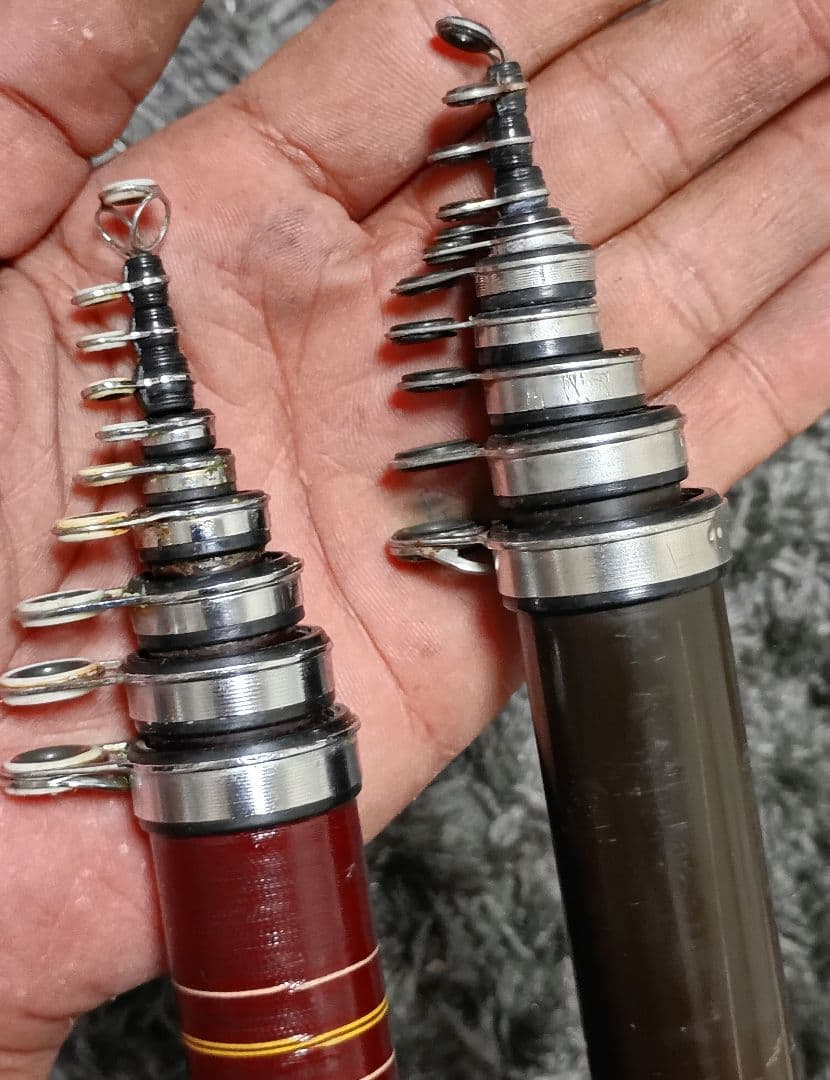 がまかつがま磯レッド3号5m&オリムピック純世紀ひらそ540まとめて2本