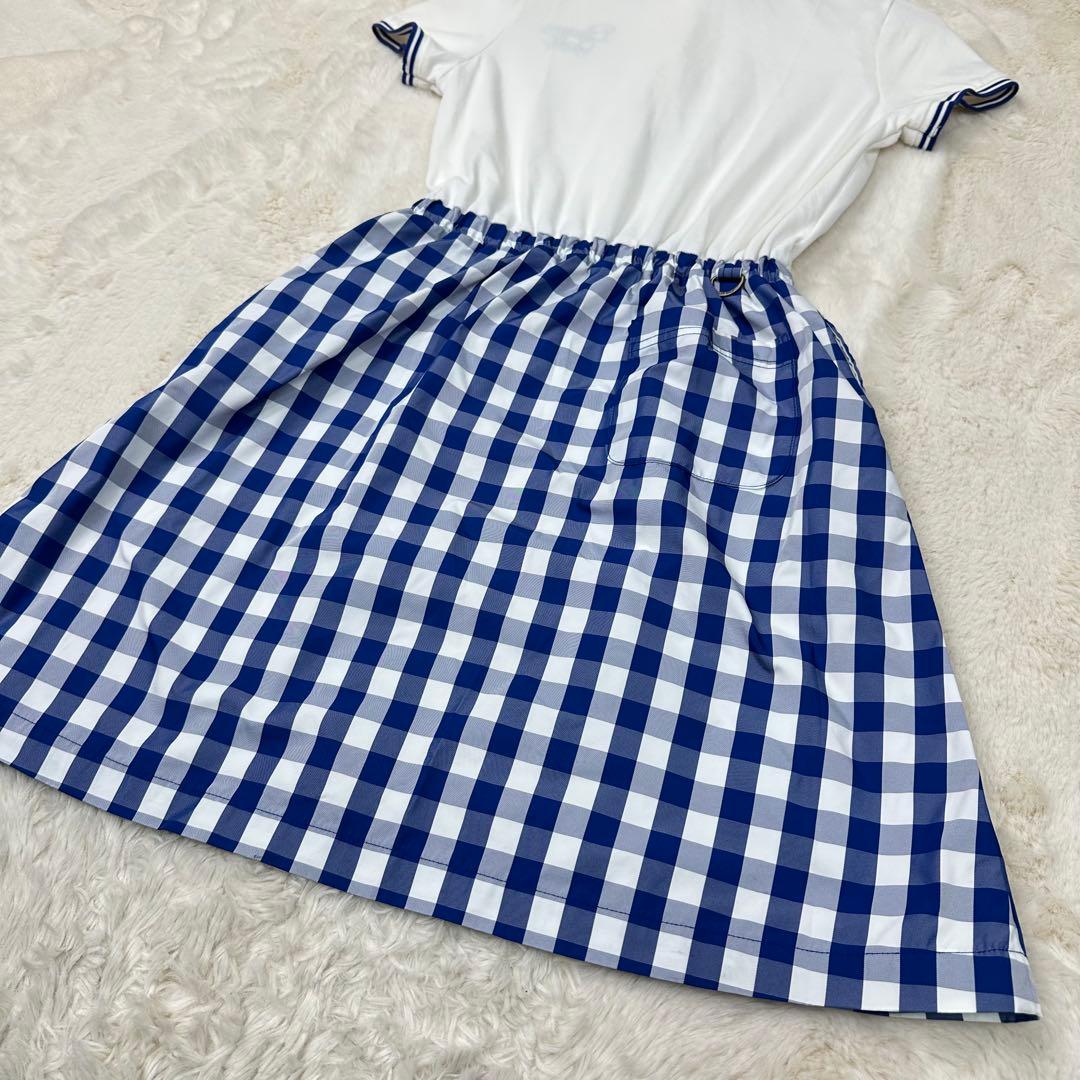 ✨美品✨BEAMS GOLF ギンガムチェック フレア ワンピース M