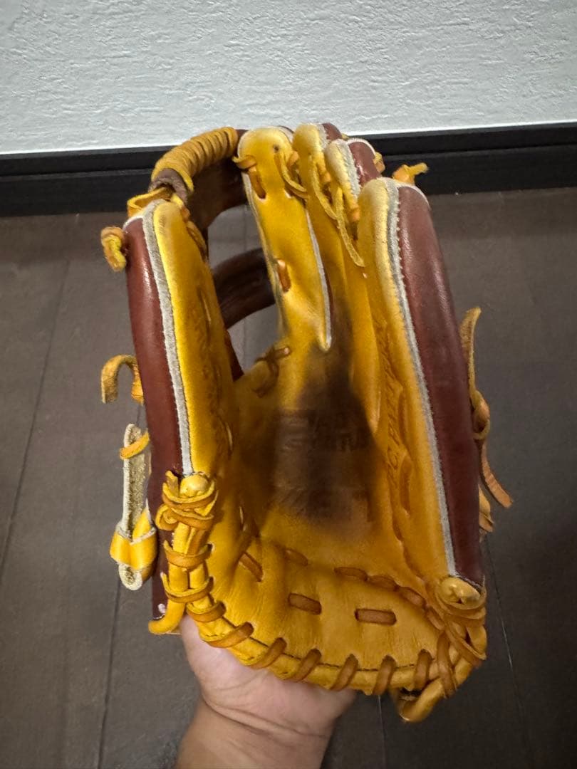 ZETT PROSTATUS 軟式用グローブ　内野手用 日本国旗刺繍