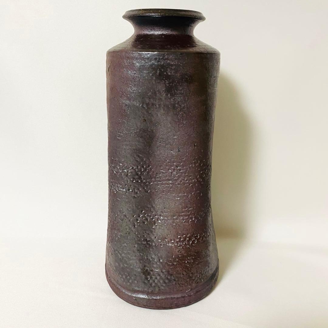 希少 高麗焼締 高麗焼 宋海 陶器 花瓶 フラワーベース 花器 中型 木箱