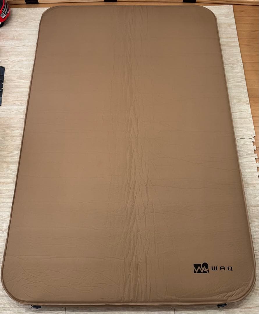 WAQ RELAXING CAMPMAT ダブルサイズ 厚さ10cmタン