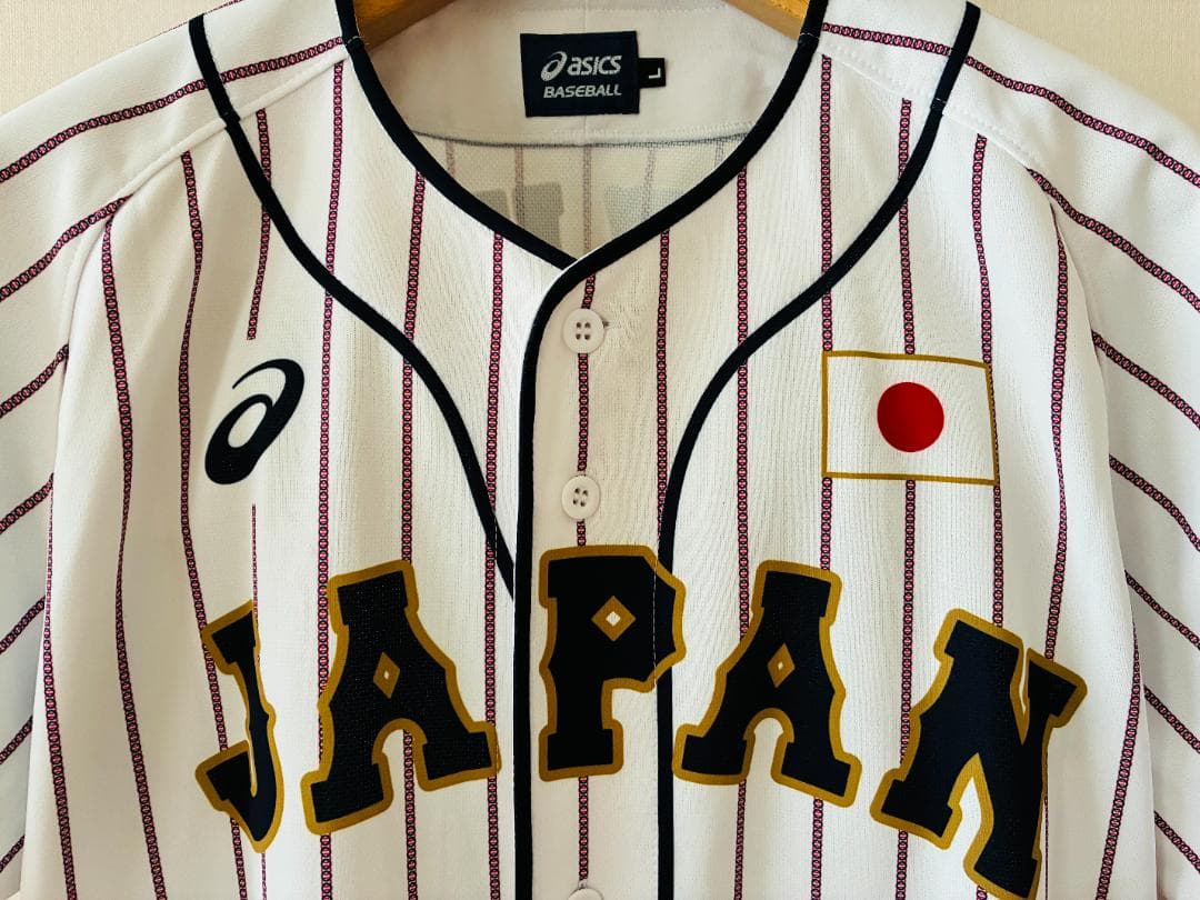 鈴木誠也 侍ジャパン 日本代表 ユニフォーム アシックス ホーム用 Lサイズ