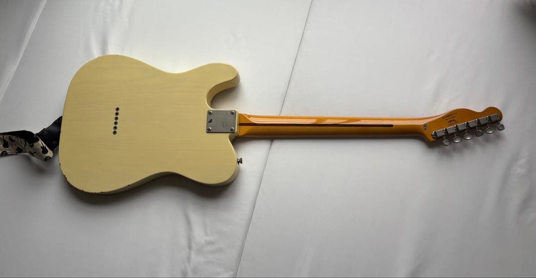 Squier Telecaster アイボリー/ブラック ギター　ジャンク品