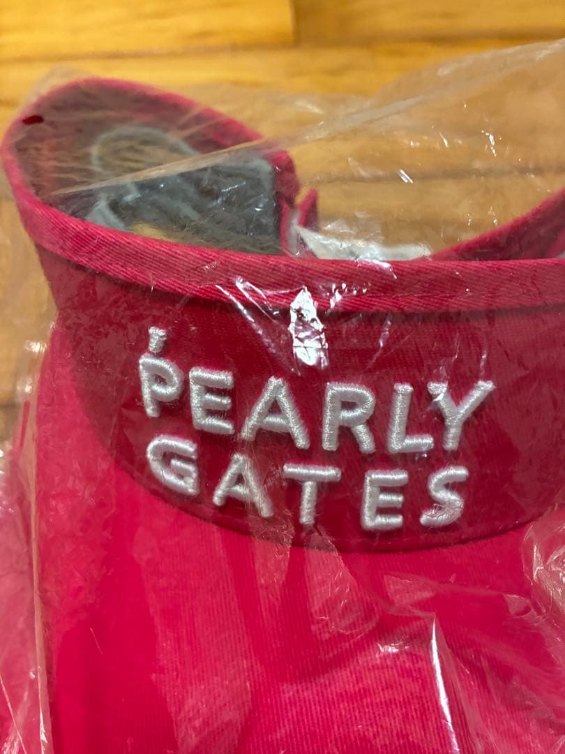 PEARLYGATES バイザー ピンクと白の靴下のセット　新品未使用