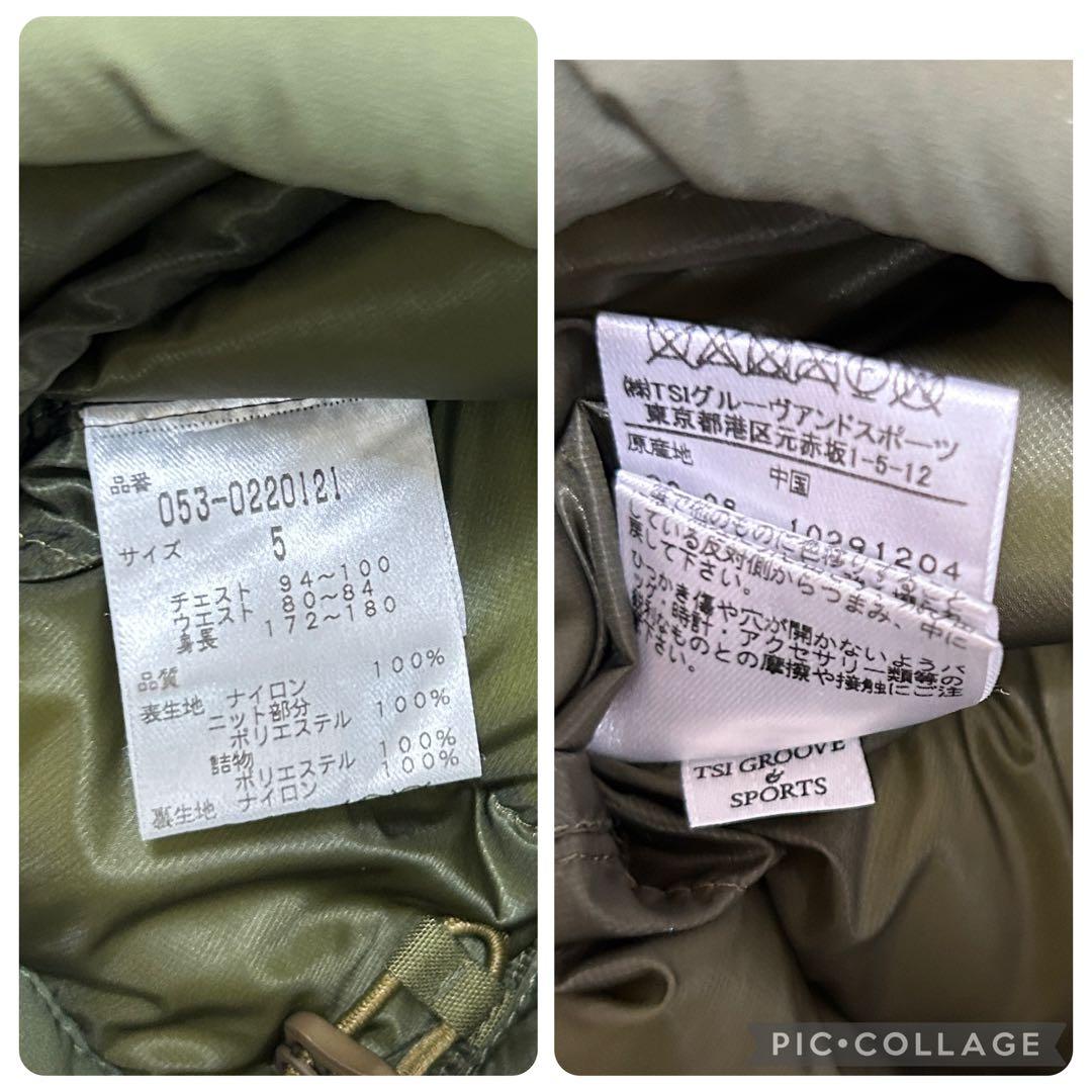 パーリーゲイツ★撥水★中綿★ストレッチ★ダブルジップ【メンズ サイズ5（L）】