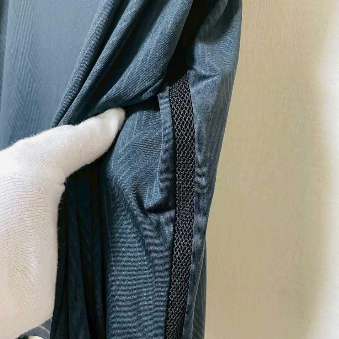 【美品】ランバンスポール フルジップジャケット メッシュ 42 大きいサイズ 黒