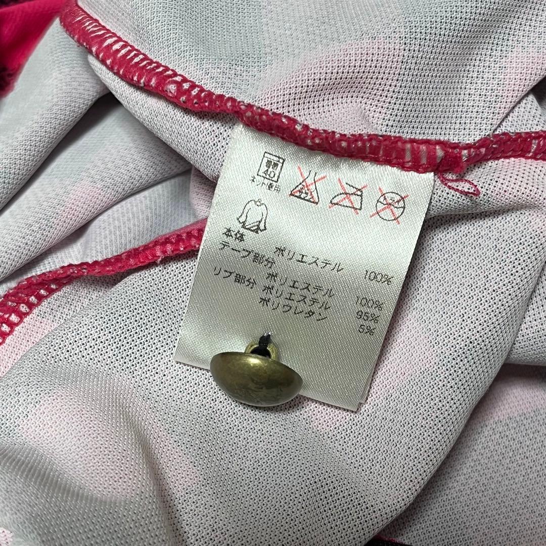 FILA　GOLF　ウェア　ワンピース　ポロシャツ　チェック　半袖　ビビット