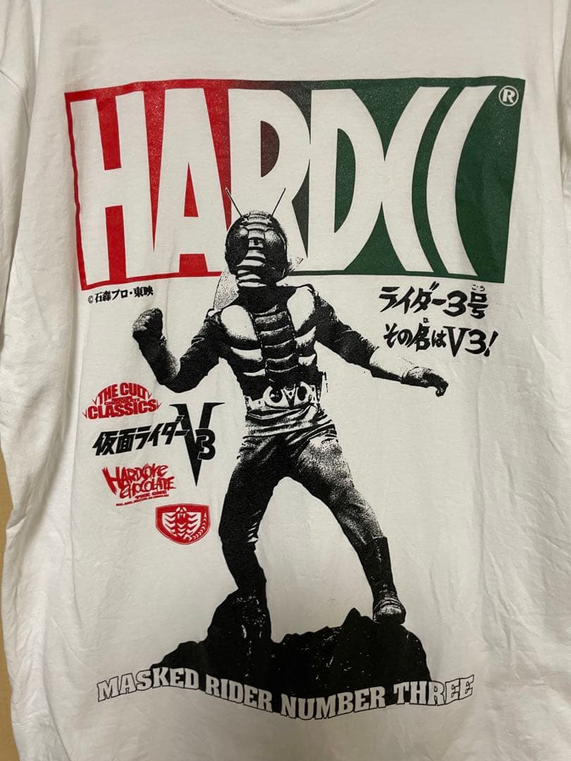 ハードコアチョコレート　Tシャツ　仮面ライダーV3 宮内洋　風見志郎　サイズXL