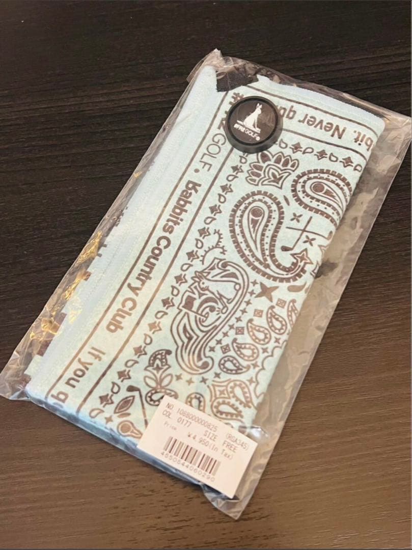 【沖縄限定】FR2 Paisley Turquoise Blue ゴルフ タオル