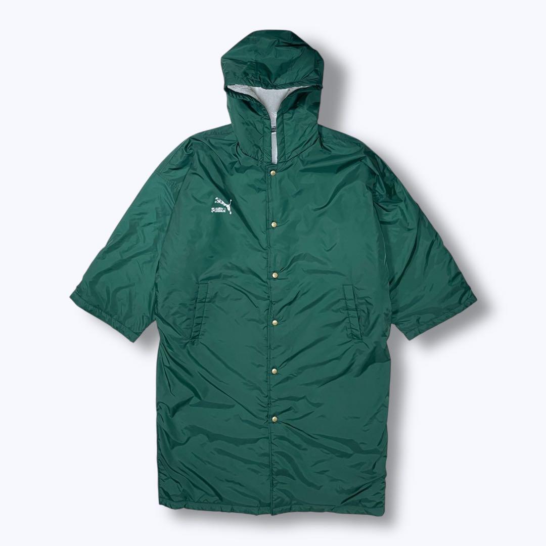 90s PUMA ベンチコート 裏ボア 緑 読売 ヴェルディ川崎 三浦知良 カズ
