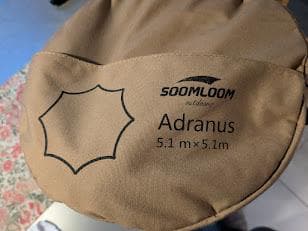 SoomloomタープAdranus 5.1ｍX5.1ｍ｜TC素材