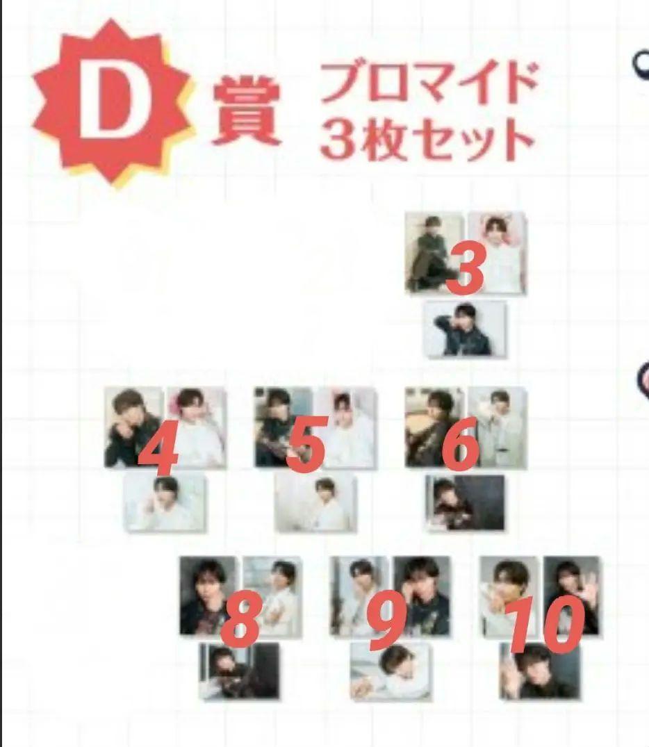 D賞　ブロマイド×3　7種類　深町寿成のVバラ!!!　3周年記念オンラインくじ