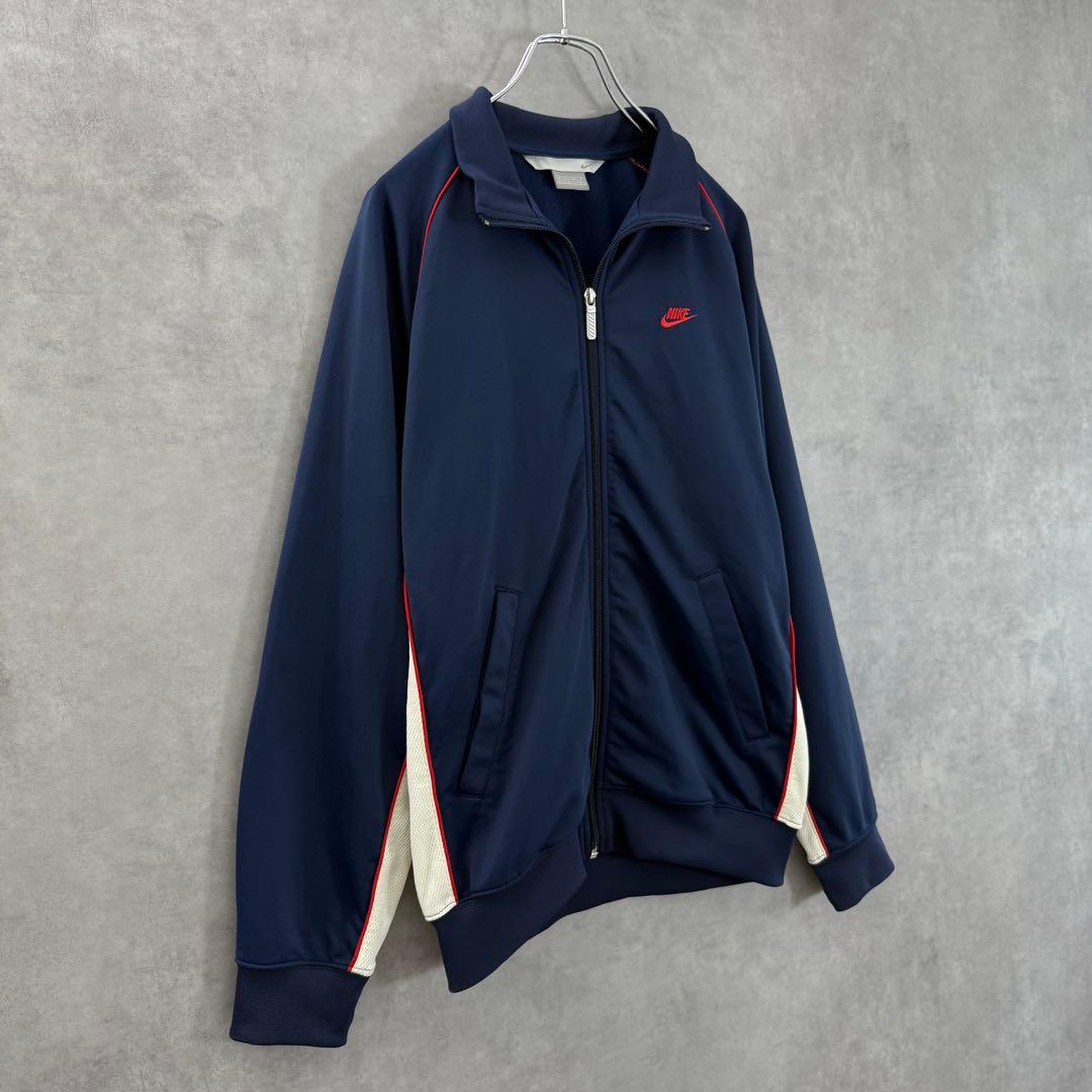 00s OLD NIKE ナイキ トラックジャケット L相当 ネイビー×ホワイト