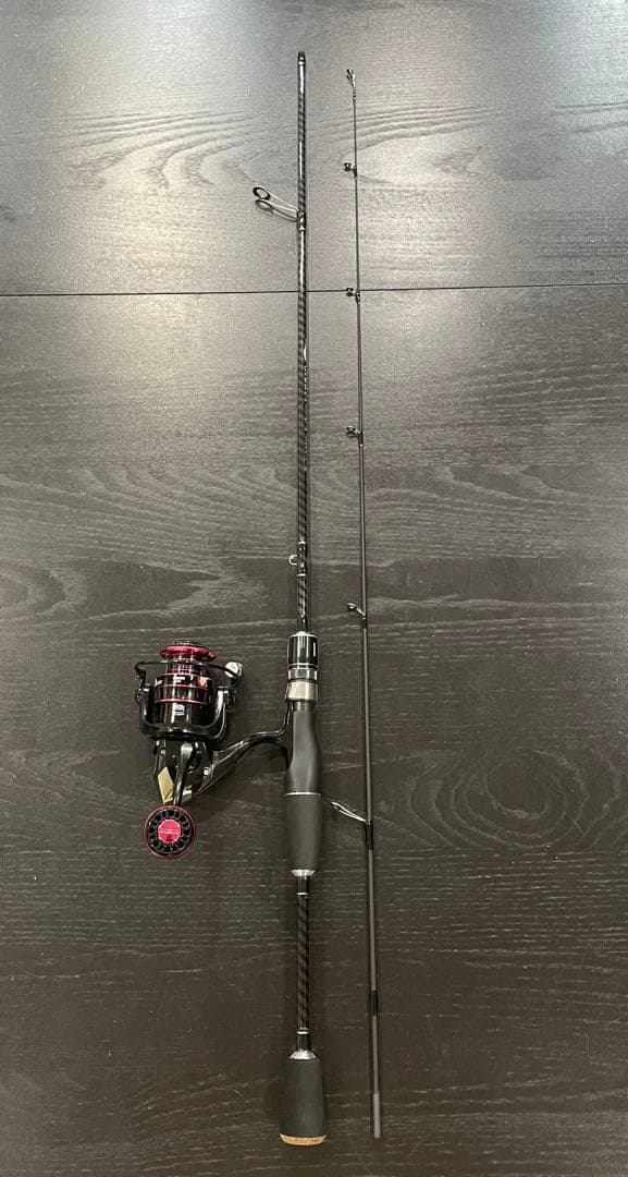 釣りセット2ピーススピニングロッド198cm&1000番リール・ライン100m付