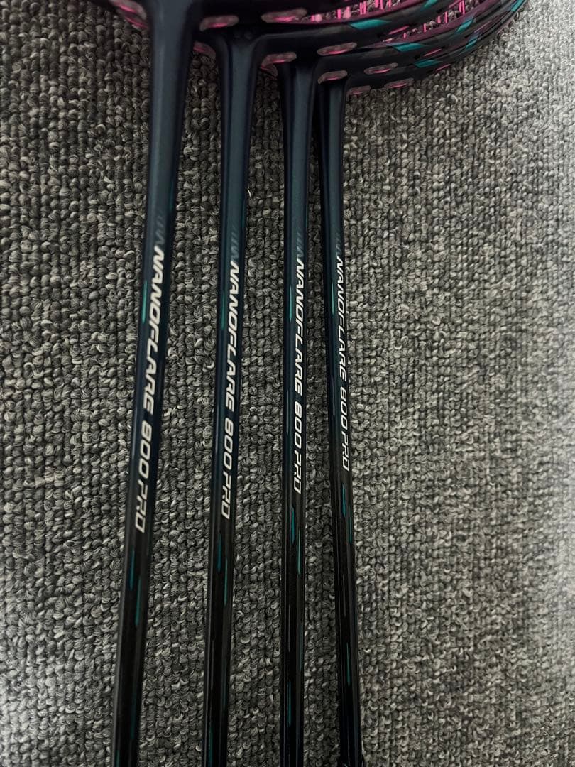 NANO FLARE 800 PRO バドミントンラケット 4本セット