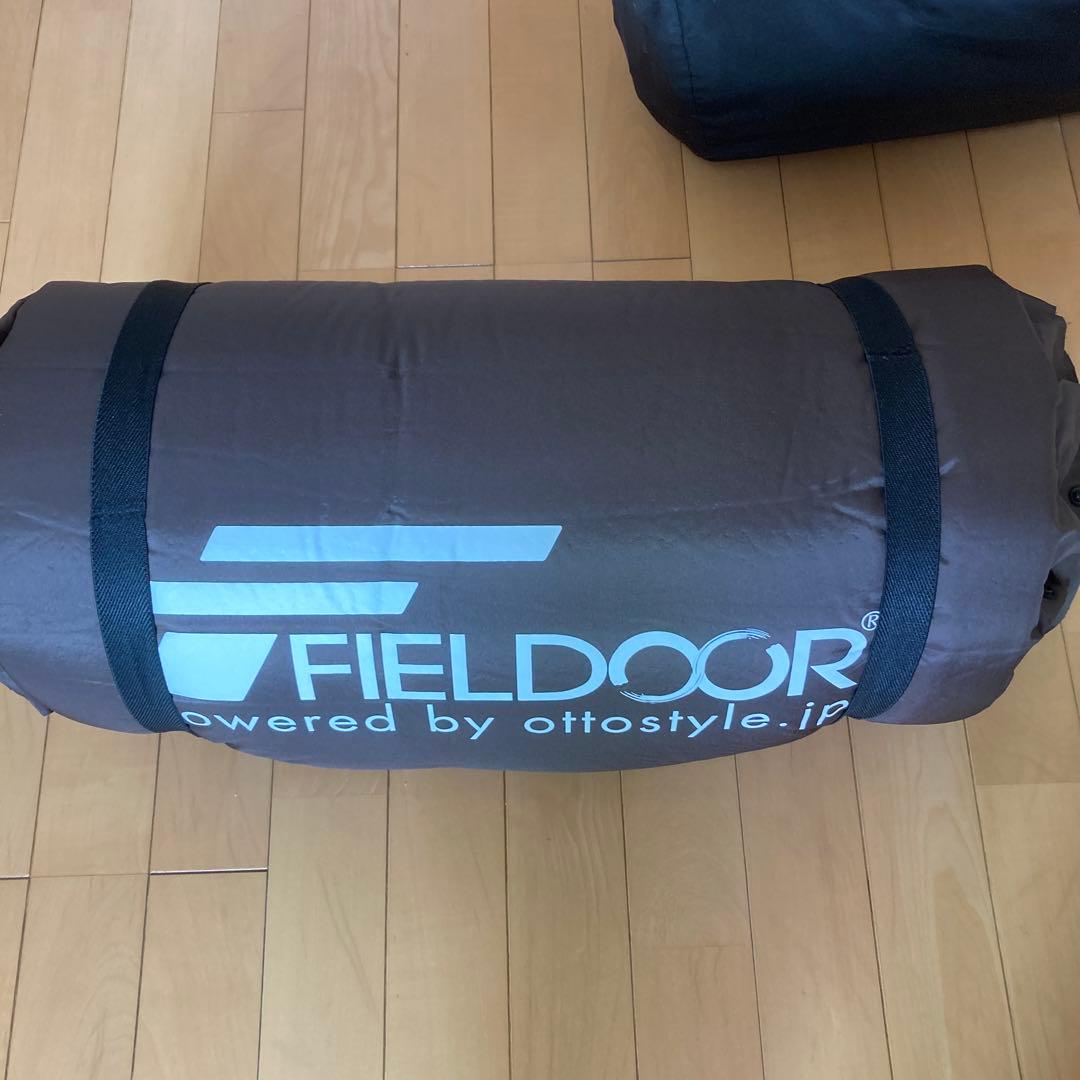 ヨマソFIELDOOR エアマット２個セット　ブラック 収納バッグと枕付き
