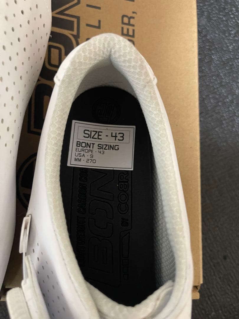 BONT viper slシューズ サイズ43 ホワイト