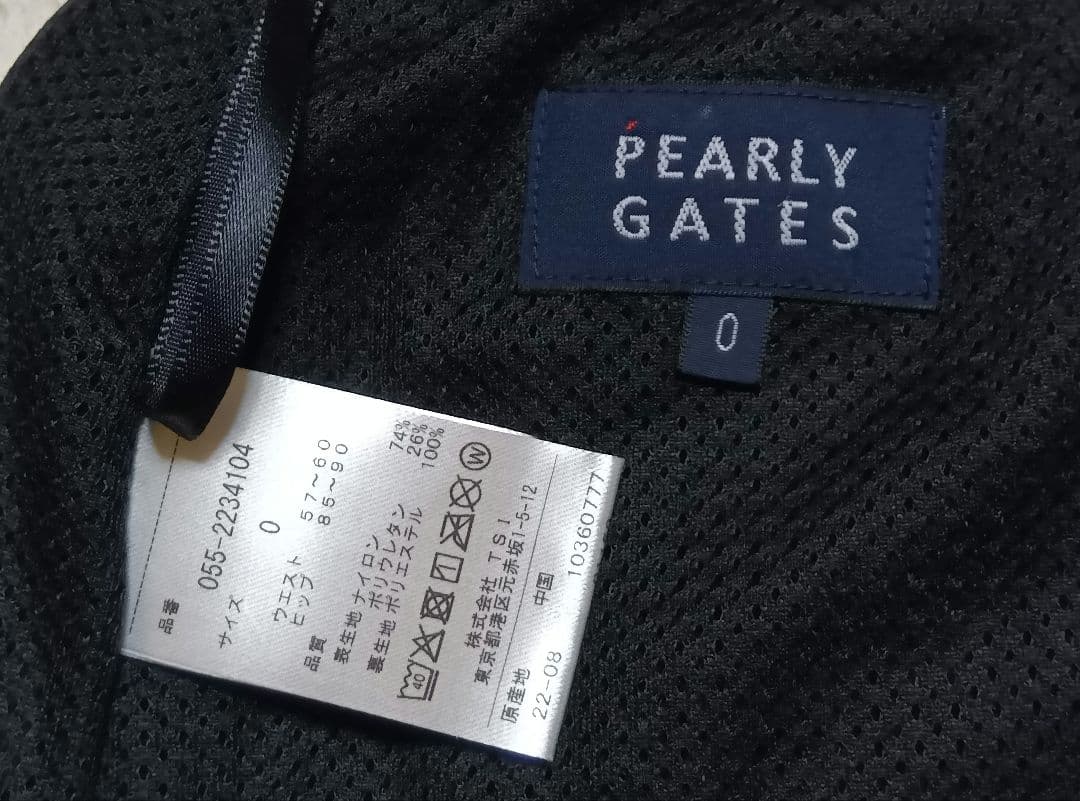 【新品未使用】PEARLY GATES 迷彩＆ドット柄スカート サイズ0