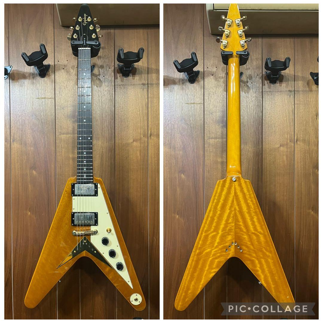 【中古美品】Epiphone 1958 korina Flying Vケース付き