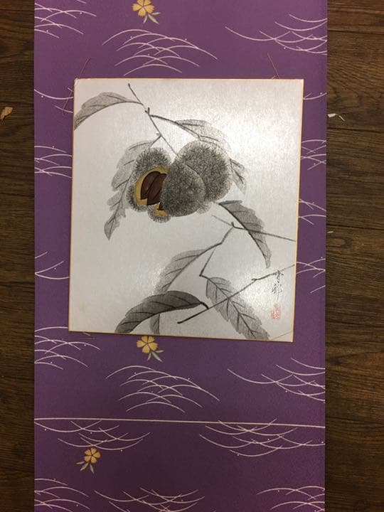 色紙直筆