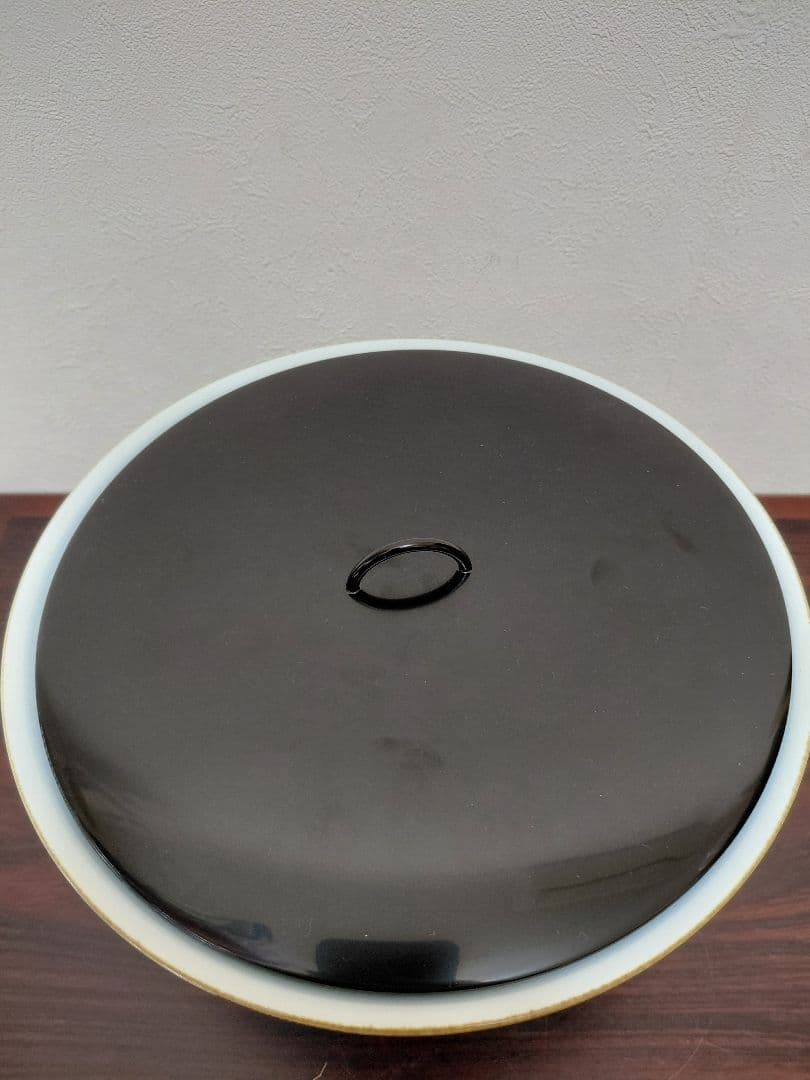 景徳鎮製 染付末広形水指 共箱 茶道具