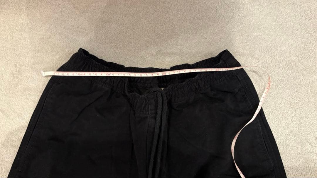 【美品】Stussy 黒 コットンパンツ　Ｓサイズ