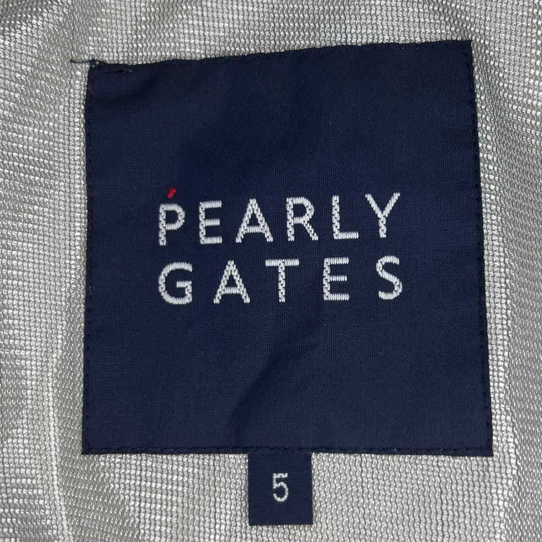 美品　PEARLY GATES ハーフジップジャケット アイボリー