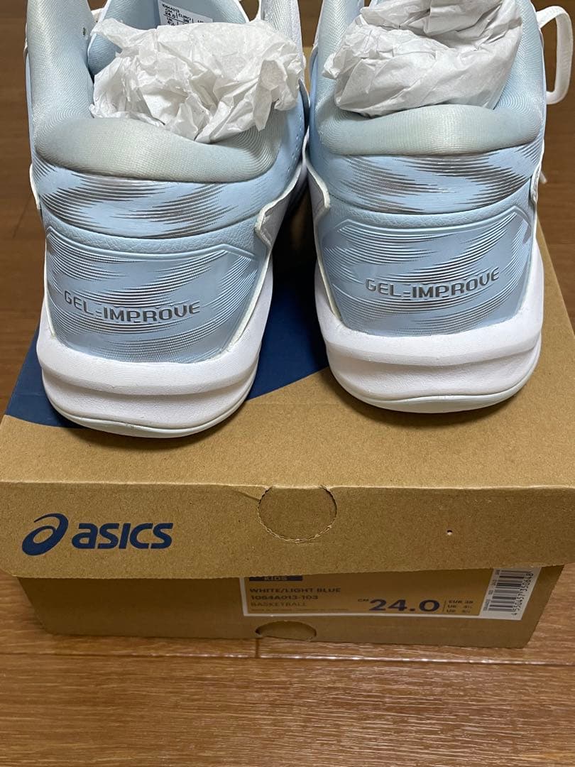 asics GEL-IMPROVE 24.0 ホワイト/ライトブルー