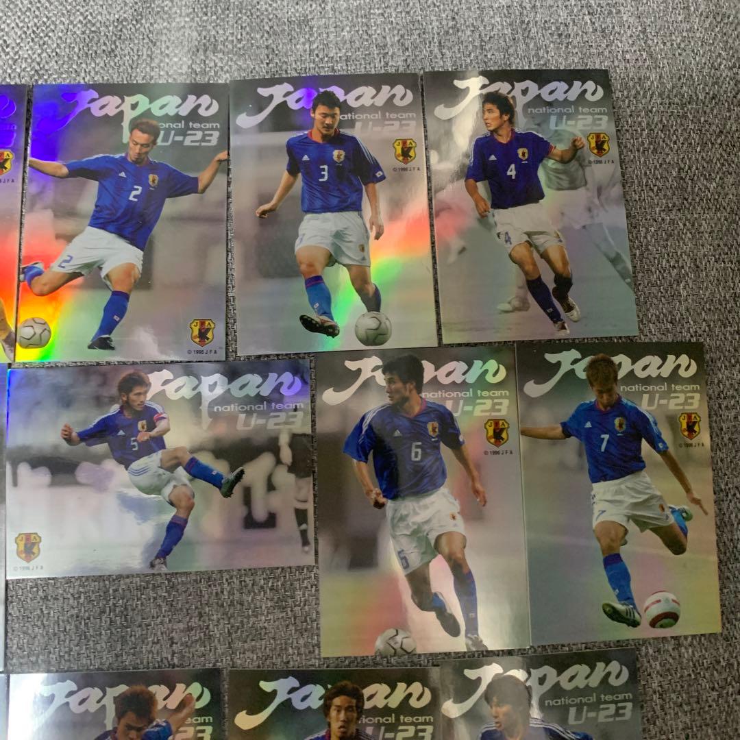 カルビ　Jリーグチップス　プレミア　アテネオリンピック日本代表セット　フォルダ付