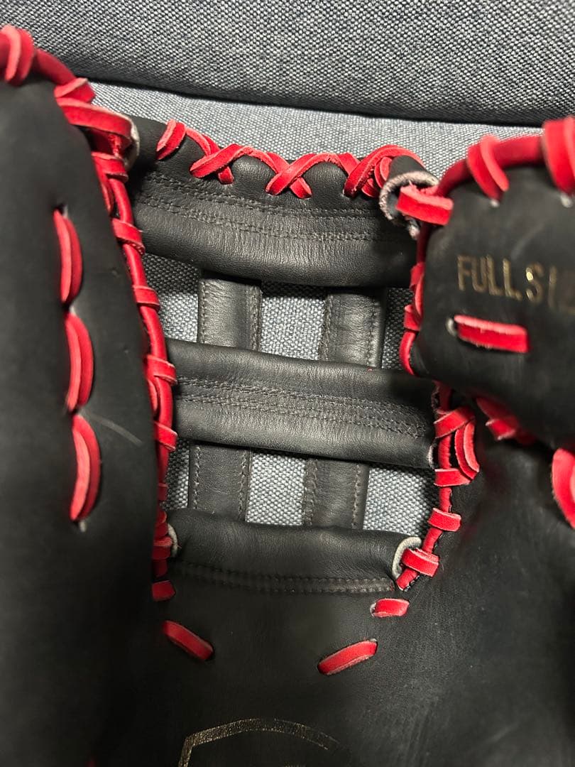 NIKE 硬式ファーストミット 黒/赤 US 激レア 超美品 PRO GOLD