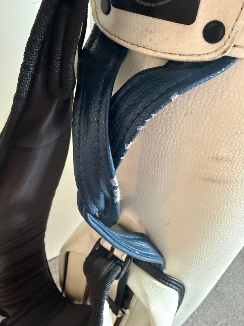 【BEAMS GOLF限定】JONES キャディバッグ レザー ホワイト