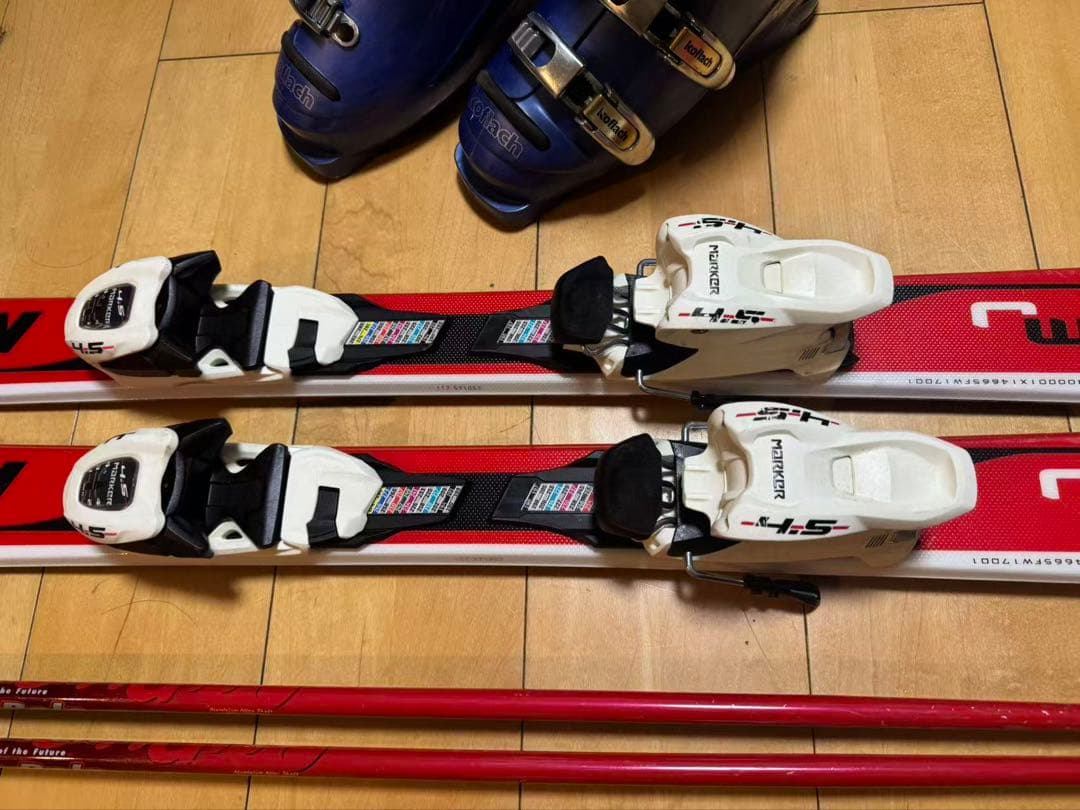 ノルディカ　スキー板セット　チームＪレース　サイズ130 ブーツ23センチ