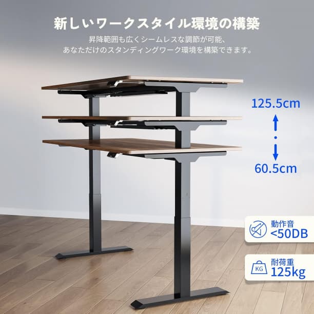 FLEXISPOT 電動式昇降デスク 高さ調節 E7セット 足白+天板ホワイト