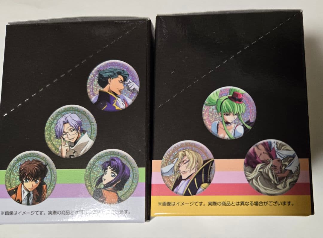 コードギアス　反逆のルルーシュ　缶バッジ3箱(2点欠)
