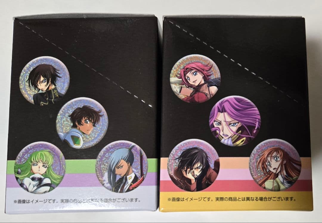 コードギアス　反逆のルルーシュ　缶バッジ3箱(2点欠)