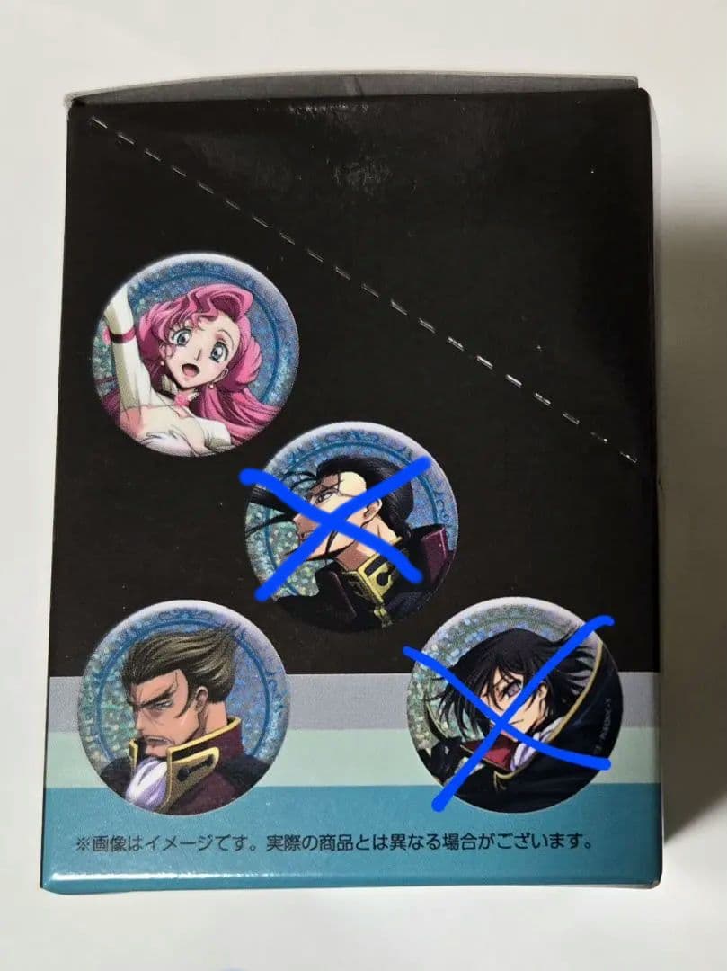 コードギアス　反逆のルルーシュ　缶バッジ3箱(2点欠)