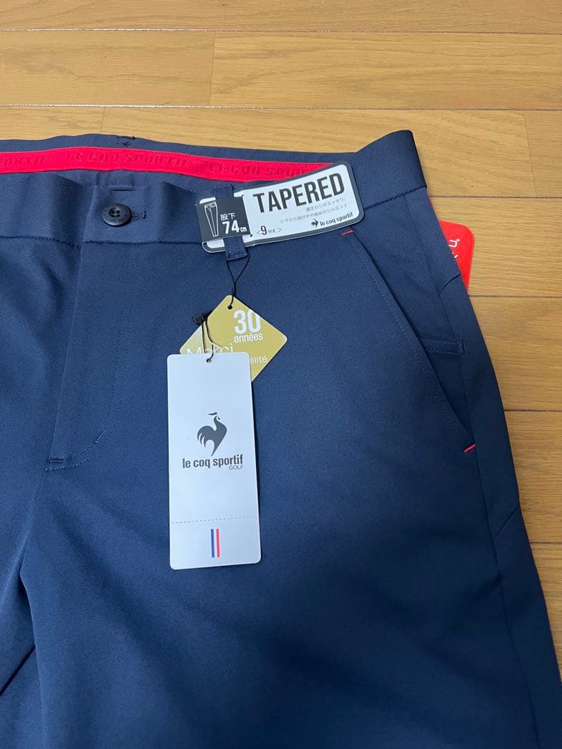 le coq sportif TAPERED ゴルフパンツ ネイビー