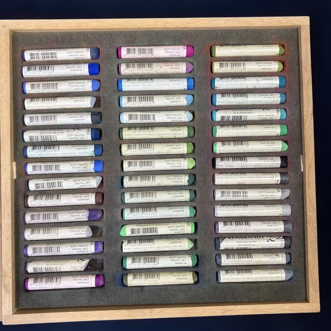 パステルレンブラントREMBRANDT soft pastels 90本使用品